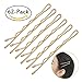 KangSong 2.5 inches Metal Bobby Pins Metallic Gold Hairpins Blond Hair Clips for Women Girls Hair Accessories with Storage box (62Pcs Gold)