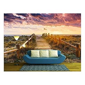 Sunset Beach Near Almeria. Cabo De Gata Nijar Natural Park, AlmeríA. Spain. Andalusia - Removable Wall Mural | Self-Adhesive Large Wallpaper - 66x96 inches