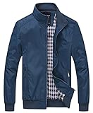 Chouyatou Men's Active Lightweight Softshell Zipper Bomber Jacket
