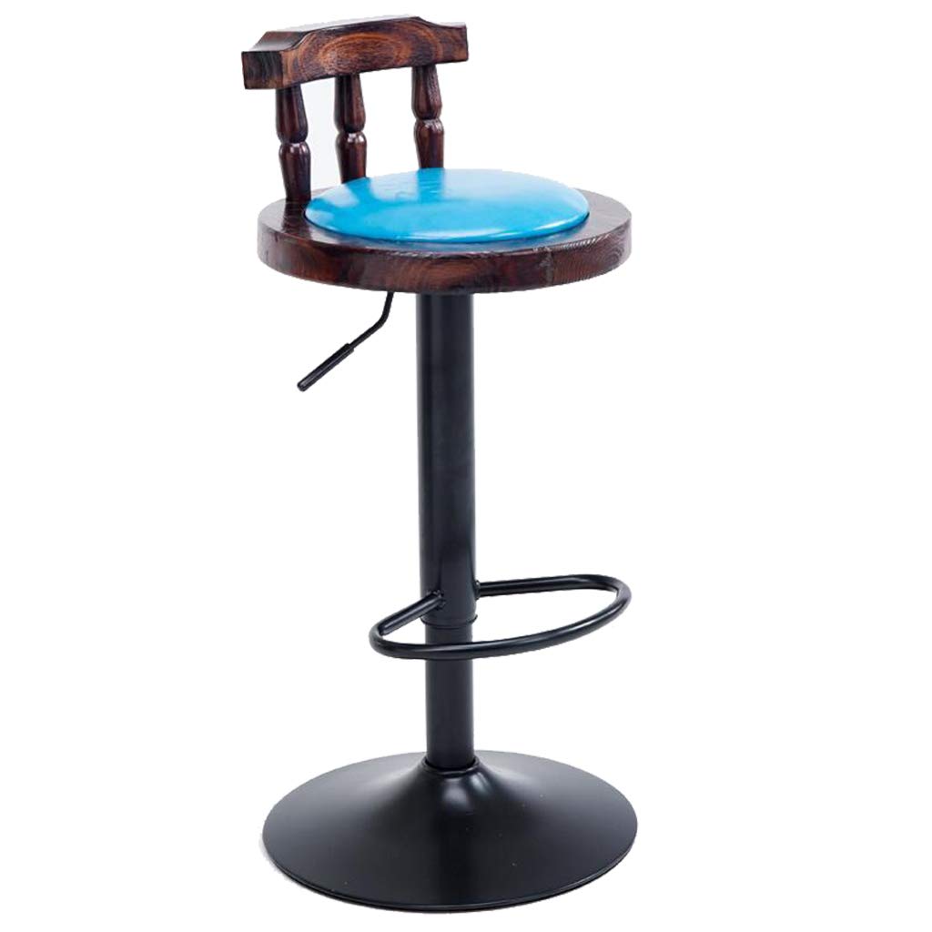 Amazon.de: Calyvina Verstellbare Barhocker aus Holz, drehbare Barhocker