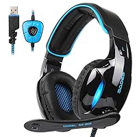 USHOT, SADES SA-902 7.1 Sound Effect Stereo PC Gaming Headset Headphones Mic Melbourne EWF125Y