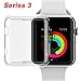 NSR Compatible Apple Watch Series 3 42mm Case, iWatch TPU Screen Protector All-around 0.3mm Ultra-thin HD Clear Cover for New Apple Watch Series 3 42mm (2017)