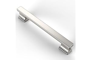 Asidrama 10 Pack 5 Inch(128mm) Brushed Satin Nickel Kitchen Cabinet Handles, Cabinet Pulls Kitchen Cabinet Hardware for Cupboard Drawer Pulls