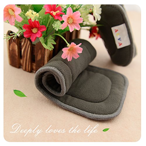 5 ALVABABY+Charcoal+Inserts+Bamboo+Charcoal+Viscose+Staple+Fiber+Reusable