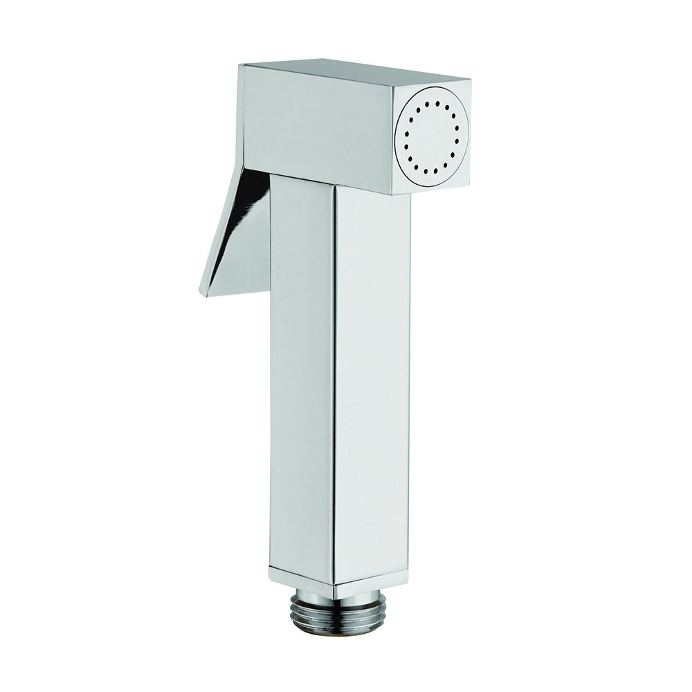 JAXI JHSQ Jaxikit Square Bidet Hand Shower Head, Silver