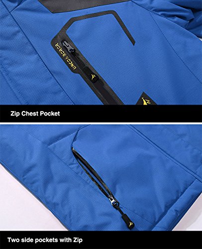 image for MAGCOMSEN Mountain Jackets for Men Fleece Climbing Snow Ski Jacket Win