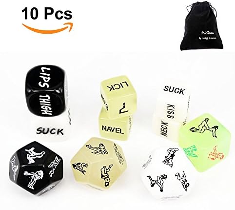 Dice Set for Party Game with Luminous Dice, Couples Game Dice