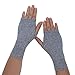 Flammi Women's Knit Fingerless Gloves Cashmere Mittens Warm Thumb Hole Gloves (Light Grey)