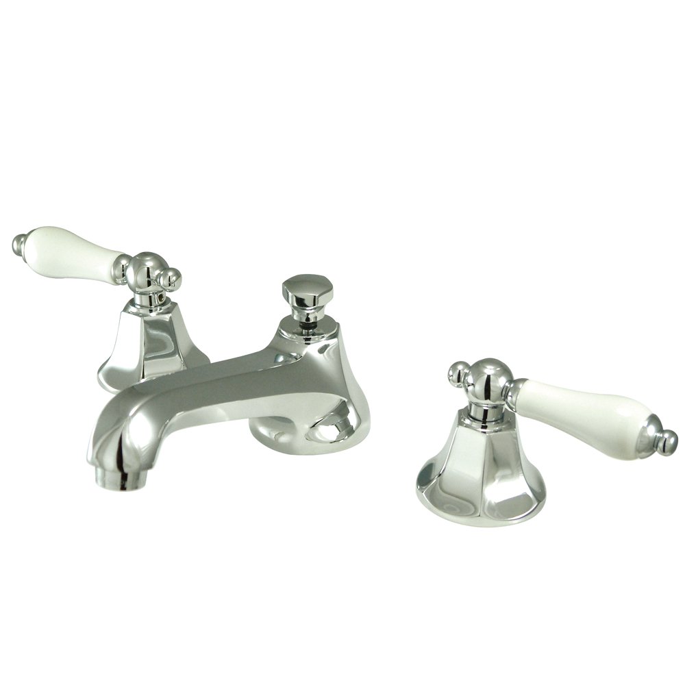 Photo 1 of Elements of Design Nuvo ES4461PL York 2-Handle 8" to 16" Widespread Lavatory Faucet with Brass Pop-Up, 5-1/2", Polished Chrome