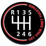 Artistic Reflection Get Your Shift Together - Magnetic Grill Badge for Mini Cooper