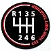 Artistic Reflection Get Your Shift Together - Magnetic Grill Badge for Mini Cooper