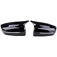 GSRECY Gloss Black Side Wing Mirror Cover Caps Compatible with 2017-2020 BMW G30 G31 G20 G11 G12 M Style
