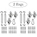 Shade Sail Hardware Kit for Sun Shade Sail Installation 316 Anti-Rust Stainless Steel 6 Inches Courtyard Driveway Patio Garden 60PCS
