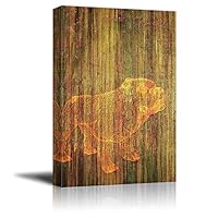 Canvas Wall Art Abstract Animal Lines Art Canvas Prints Home Artwork Decoration for Living Room,Bedroom - 12x18 inches