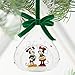 Mickey and Minnie Mouse Glass Sketchbook Ornament - Holiday 2016
