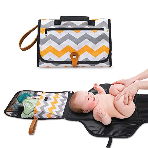Portable Baby Diaper Changing Pad Station by Cocoon Kids - Travel Diaper Organizer Bag to Make Mom's Errands Easier - Detachable Cushioned Mat Ideal for Trips or as Nursery Changing Table Pad at Home