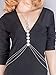 Boosic Vintage Mutli-Layers Flower Hollow Charm Crossover Back Body Chain For Women Silver