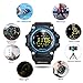 Sports Watch smart Bluetooth Watch IP67 waterproof Remote Camera Fitness Tracker Wearable Technology Running watch for IOS and Android Smartphones iPhone X 8 Samsung Galaxy s9+for Men and Boys-Blue