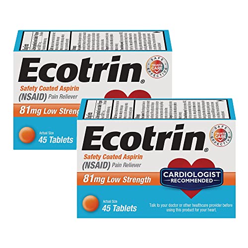 Ecotrin Low Strength Aspirin 1 Cardiologist 81mg Low