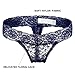 TALEVE Women's Sexy Lace Cheeky Thong Underwear Plus Size Nylon Hipster See Through Panties Pack of 5