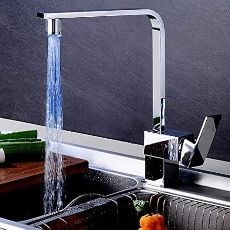 Kitchen Taps Kitchen Sink Taps Edhua Led Light Water Faucet Tap