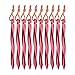 Tripmas Premium Aluminum Tent Stakes 10 Pack - Swirled Shape Tent Pegs with Nylon Pouch - 8