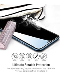 TOZO - Protector de pantalla para iPhone XR de 6,1 pulgadas (2018), cristal templado de alta calidad [0.010 in] Dureza 9H 2.5D película Super Easy Apply para iPhone XR de 6,1 pulgadas