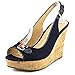 Tommy Hilfiger Kaluwa2 Open Toe Canvas Wedge Heel
