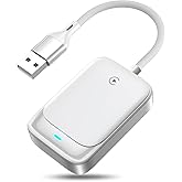 2025 Upgraded Wireless CarPlay Adapter for Apple iPhone, Converts Wired to Wireless Car Play Adapter, Auto Connect, Mini Size, Compatible with Cars from 2016 & iOS 10+