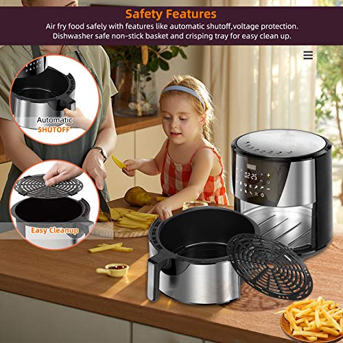 Ultima Cosa Air Fryer, 8.5QT Oil Free XL Electric Hot Air Fryers Oven