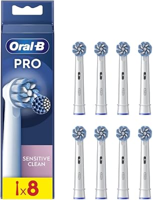 Pro Sensitive Clean - Cabezales de cepillo eléctricos, paquete de 8 unidades