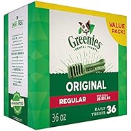 Greenies Original Regular Size Dental Dog Treats, 36 oz. Pack (36 Treats)