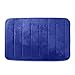 2 Pack Microfiber Memory Foam Bath Mats Bathroom Rug Non Slip Bath Mat Quick Drying and Maximum Absorbency (17 x 24 inches, Blue)