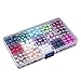 Linsoir Beads 300 Pcs Satin Luster Faux Pearl Beads Pearl Jewelry for Women Girl Value Pack 15 Color Assorted 10mm Round Pearls