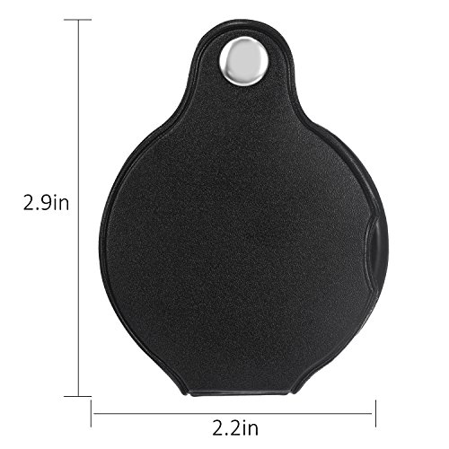 image for Hestya 10X Mini Magnifying Glass Folding Pocket Magnifier Bigeye Glass