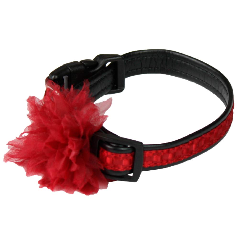 Croci Dog Collar Red Clavel 1.5 x 35 cm 1 Count 21 g