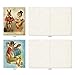 The Best Card Company - 10 Boxed Note Cards Blank (4 x 5.12 Inch) - Bulk Assorted Cards, Vintage Pictures - Vintage Funny Bunnies M2345OCB
