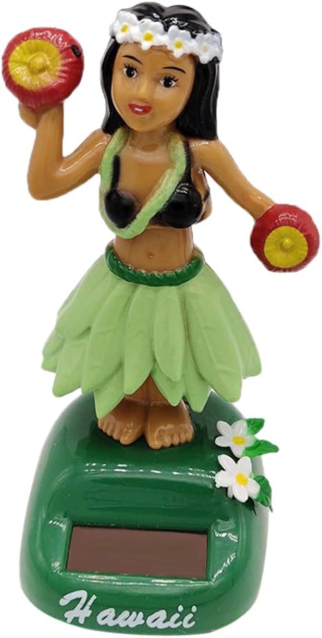 NYLSA Swing Hawaiian Hula Girl Model Dancing Figure Science Educational Toy Car Dashboard Decor Ornament #E