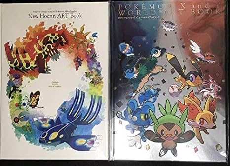 Amazon ポケモンセンター 予約特典 ワールドアートブック ポケモンxy New Hoenn Art Book アートブック 2冊セット フィギュア ドール 通販