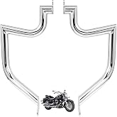 Gamyipp 1.5" Crash Bar Engine Guard for Yamaha Vstar 1100(Chrome) | Front Bumper Engine Protection,Easy Installation,Heavy Duty 1.5 Inch Tube, Rust Resistant Bolts
