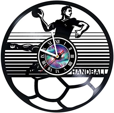 StepArtHouse Handball Vinyl Wall Clock - Get Unique Garage Wall Decor - Gift Ideas for Men and Women, Friends, Kids– Olympics Sport Unique Art Design - Leave us a Feedback and Win Your Custom Clock