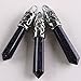 Top Plaza Reiki Healing Pendant Pendulum for Necklace, Natural Amethyst Rhodonite Tiger Eye, (Synthetic) Blue Sandstone, 2.35'', Set of 4