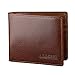 Mens Leather Wallet by Moseeg, 2 Pc – Premium Genuine Full Grain Leather with Full RFID protection - Minimalist, Premium & Perfect