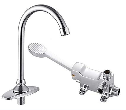 Grifo De Cocina Lavabo Grifería Agua Grifo De Pedal Medico: Amazon.es
