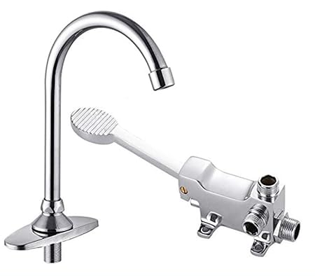 Grifo De Cocina Lavabo Grifería Agua Grifo De Pedal Medico: Amazon.es