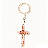 malyunin Cross Keychain Christian Gifts for Women Religion Gifts Cross Charm for Purse Handbags Backpacks