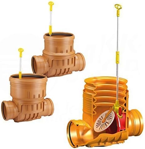 Inspection chamber Inspection Chamber Ø 110 160 200 mm Wastewater manhole Drainage KG, HT Maintenance manhole DN 315,DN 400 mit Backflow flap Kanal - DN 400 ø 125