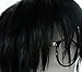 TOKYO-T Joker Wig Persona Cosplay Eyeglass Set Black Short Hair Accessory with Glasses