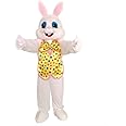 MatGui Easter Rabbit Bunny Rabbit Mascot Costume Adult Size Fancy Dress (Yellow Bunny)