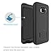 Galaxy S7 Case: Stalion® Secure Shell & Belt Clip Holster Combo with Kickstand (Jet Black) 180° Degree Rotating Locking Swivel + Shockproof Protection